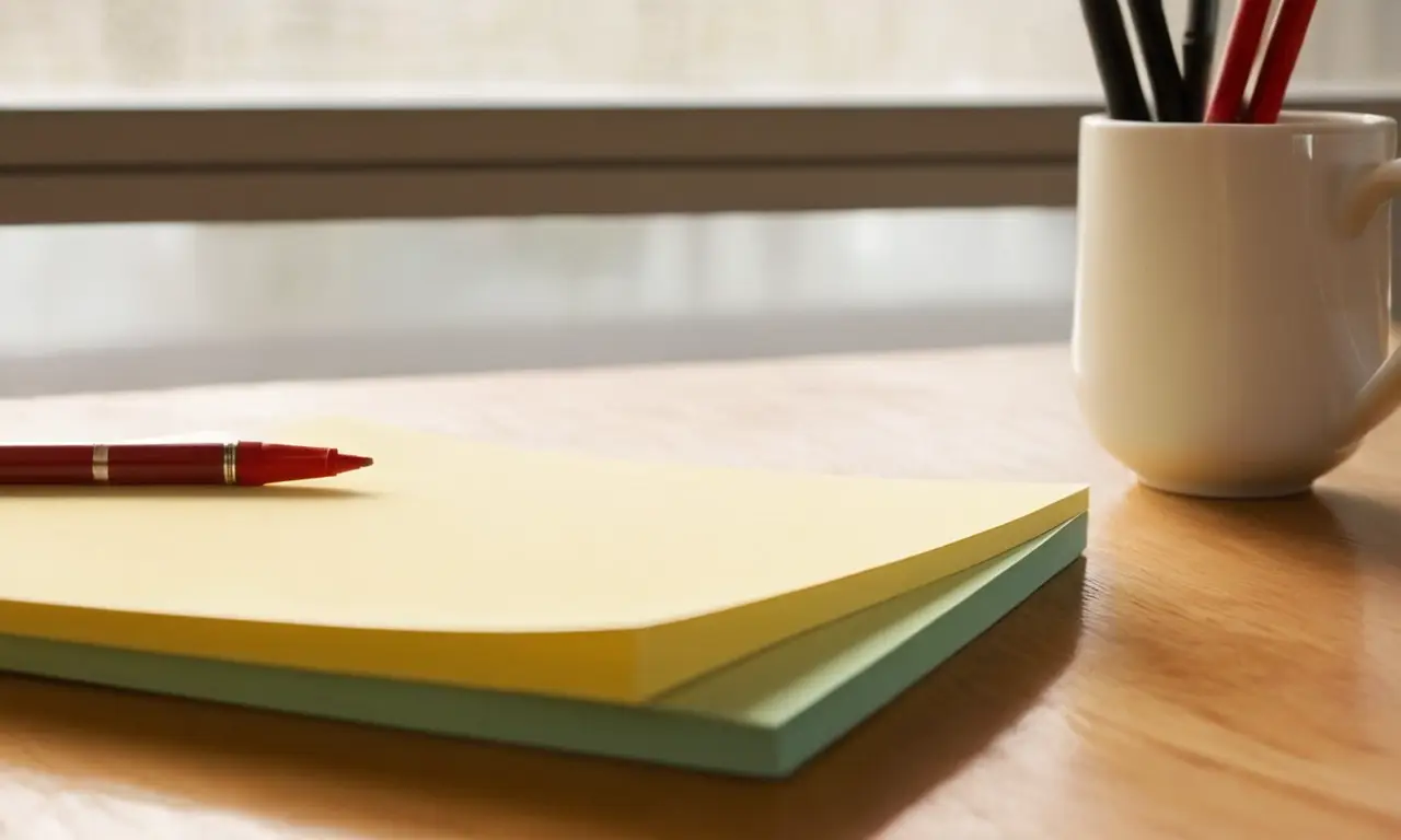 Un bureau accueillant avec un cahier ouvert