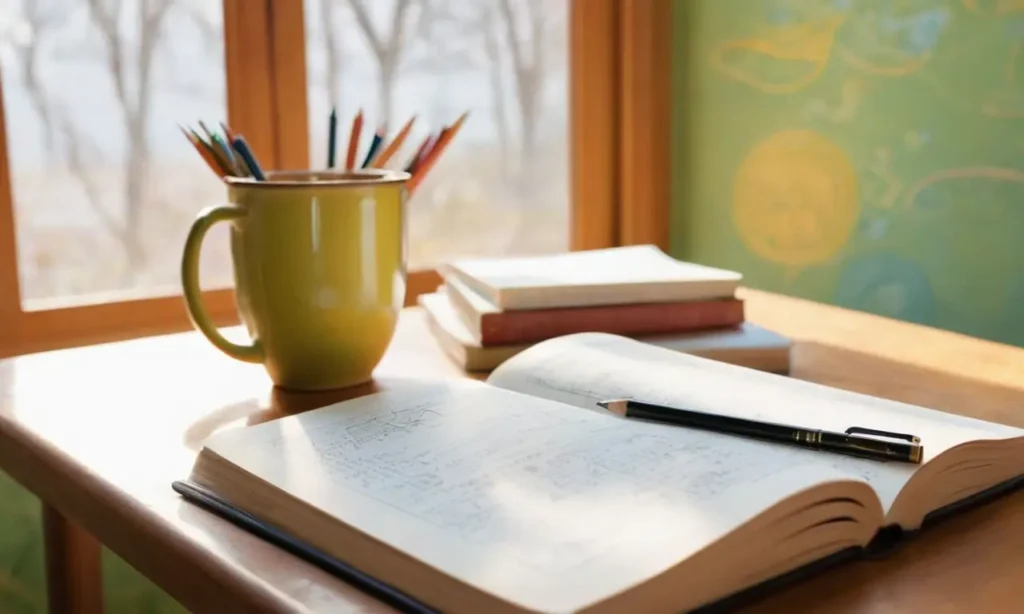 Un livre ouvert sur un bureau lumineux