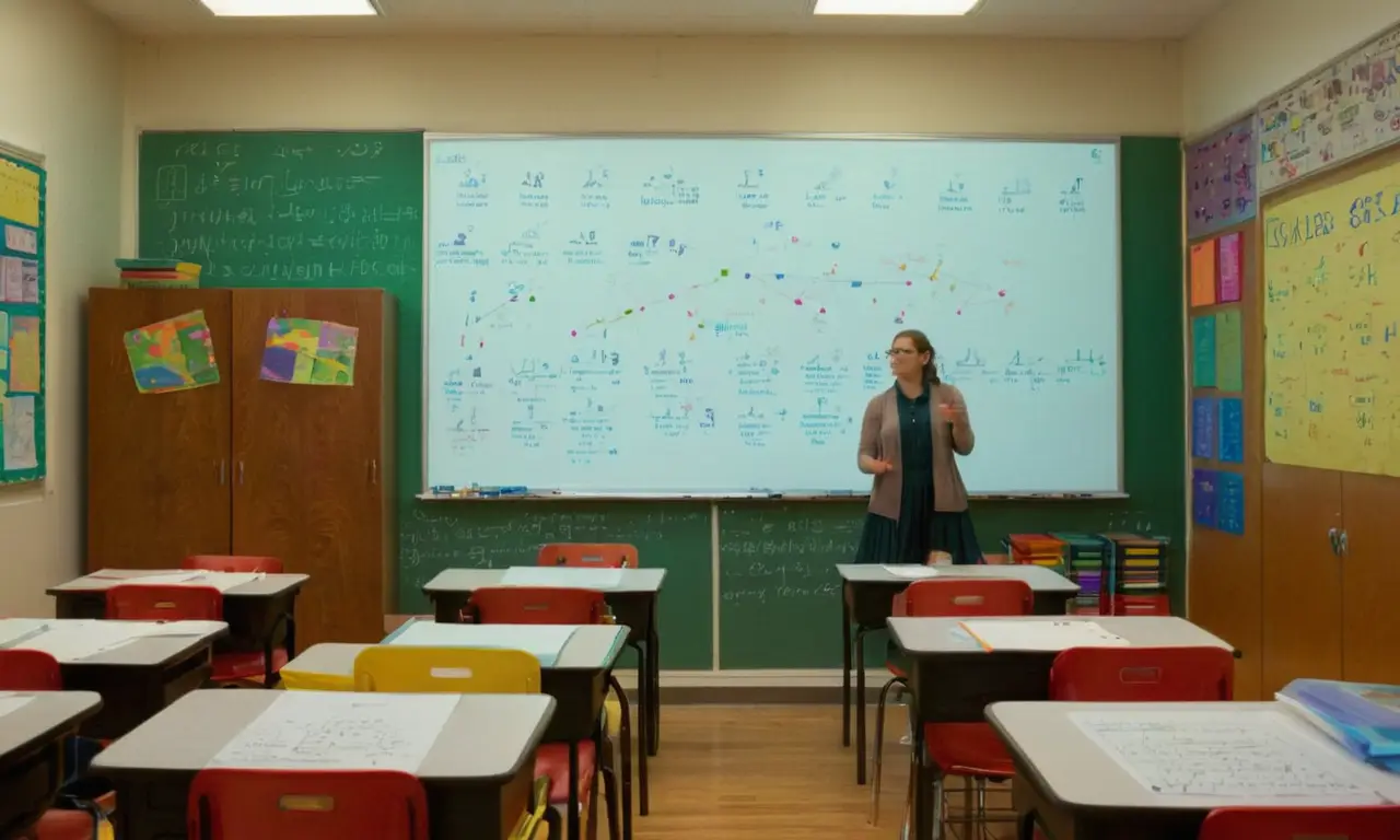 Salle de classe animée et accueillante