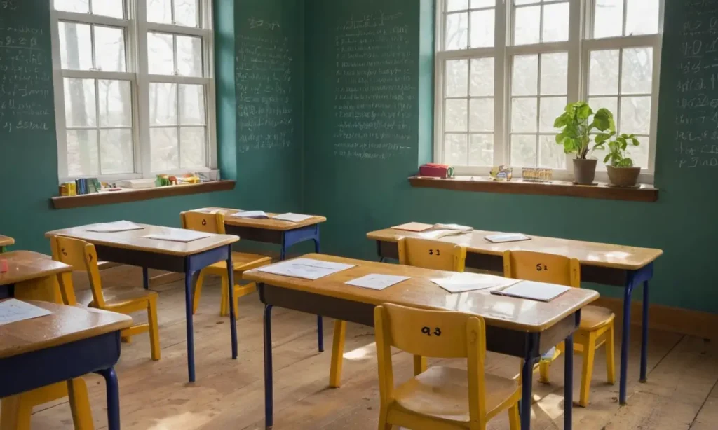 Une salle de classe vivante et accueillante
