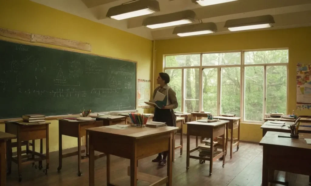 Salle de classe lumineuse et accueillante