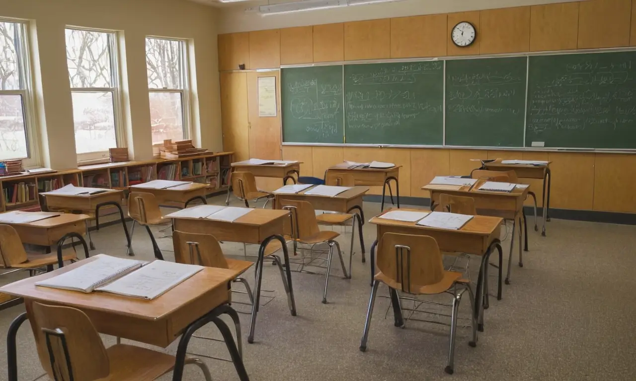 Salle de classe en concentration et engagement