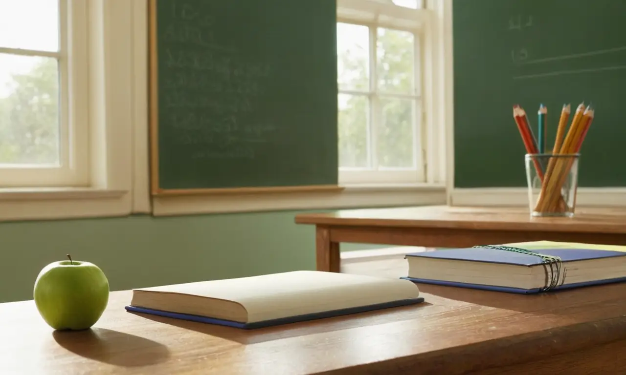 Salle de classe avec atmosphère académique concentrée