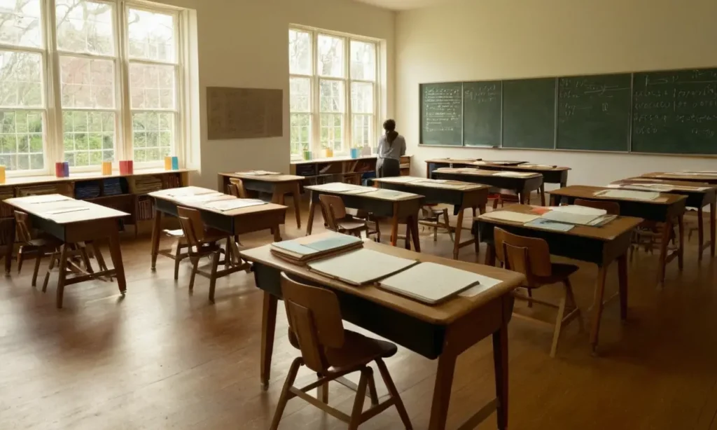 Salle de classe lumineuse et engageante