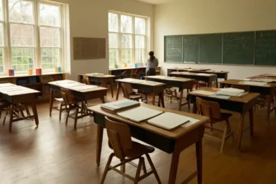 Salle de classe lumineuse et engageante