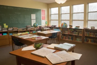 Salle de classe organisée