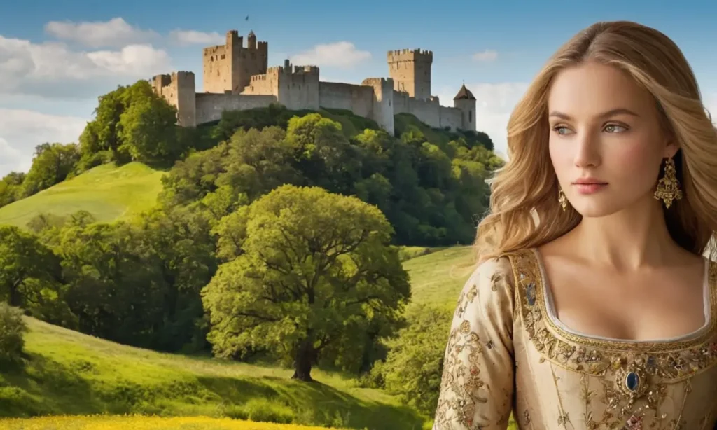 Paysage médiéval romantique