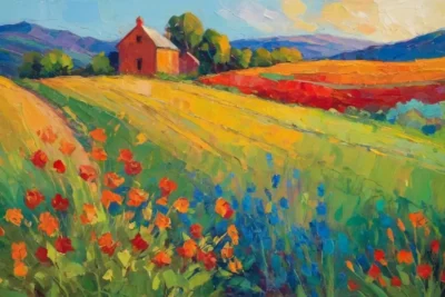 Couleurs vives et textures dynamiques captivantes