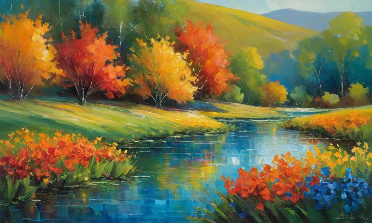 Couleurs vibrantes et mouvements dynamiques harmonieux