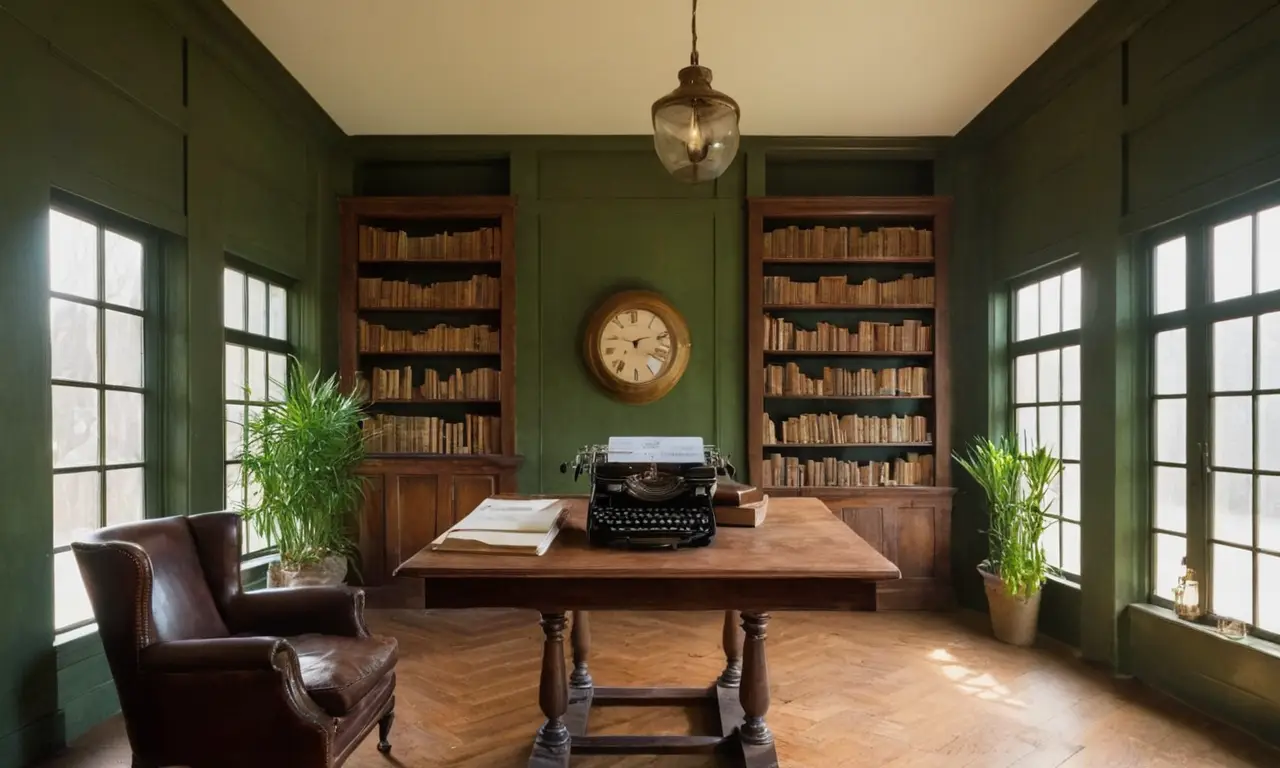 Bibliothèque intime, lumières chaudes et nostalgie