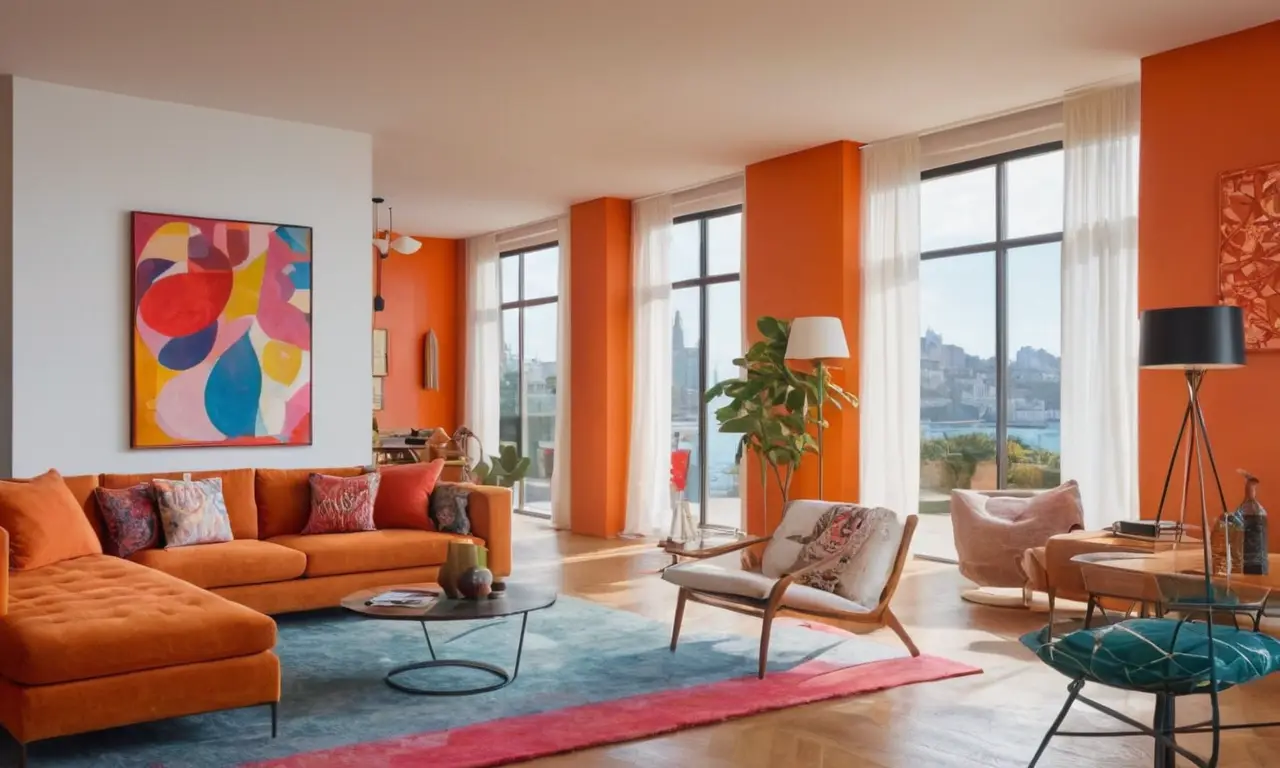Palette vibrante avec contrastes visuels frappants