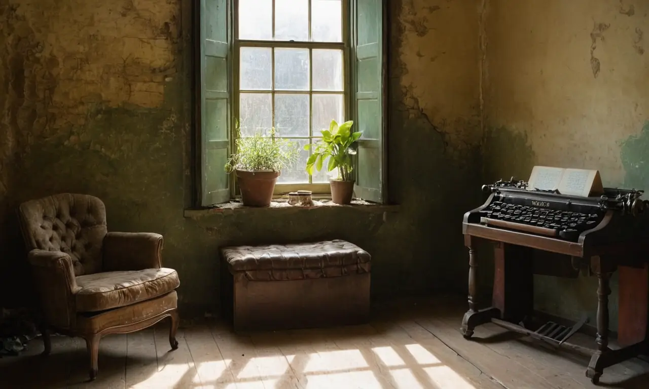 Une pièce sombre, ancienne et chargée dhistoire