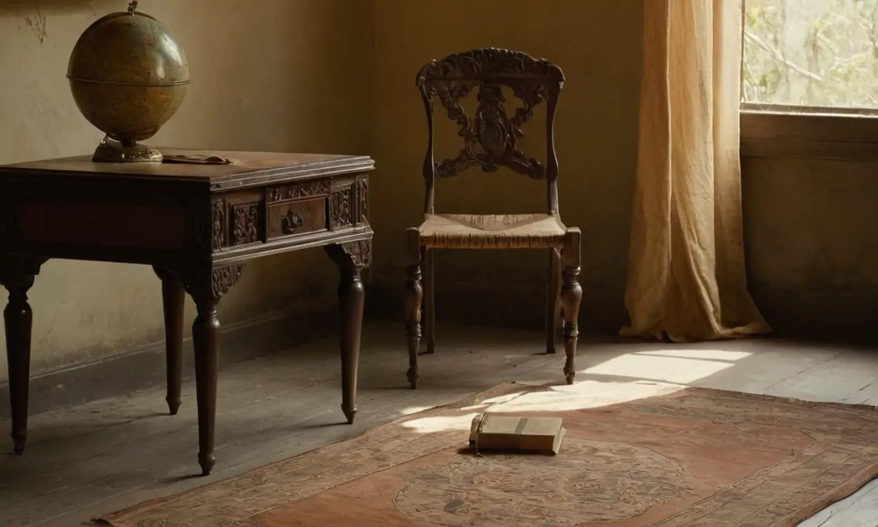 Une pièce sombre, empreinte de nostalgie silencieuse