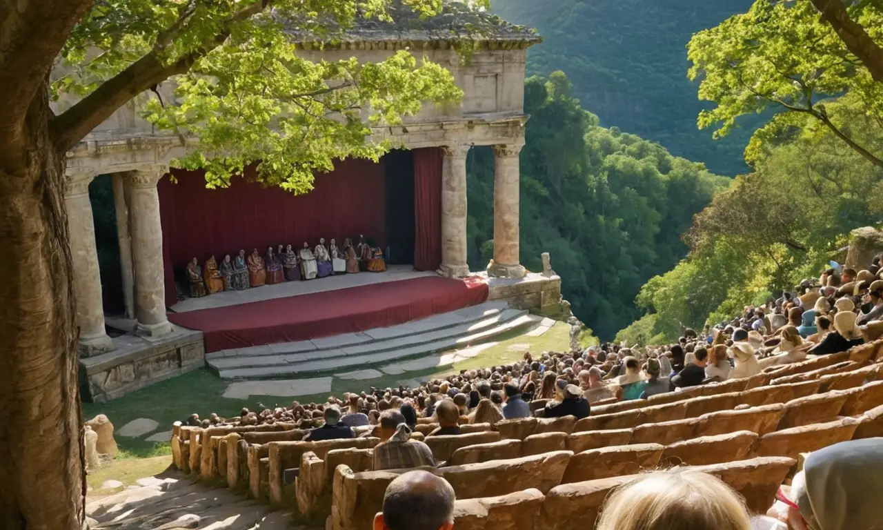 Amphithéâtre ancien riche en histoire et culture