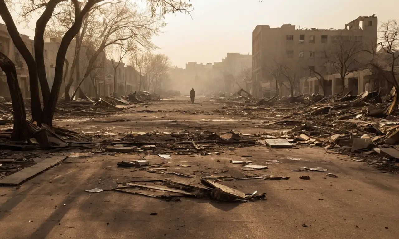 Un paysage de destruction et de désolation