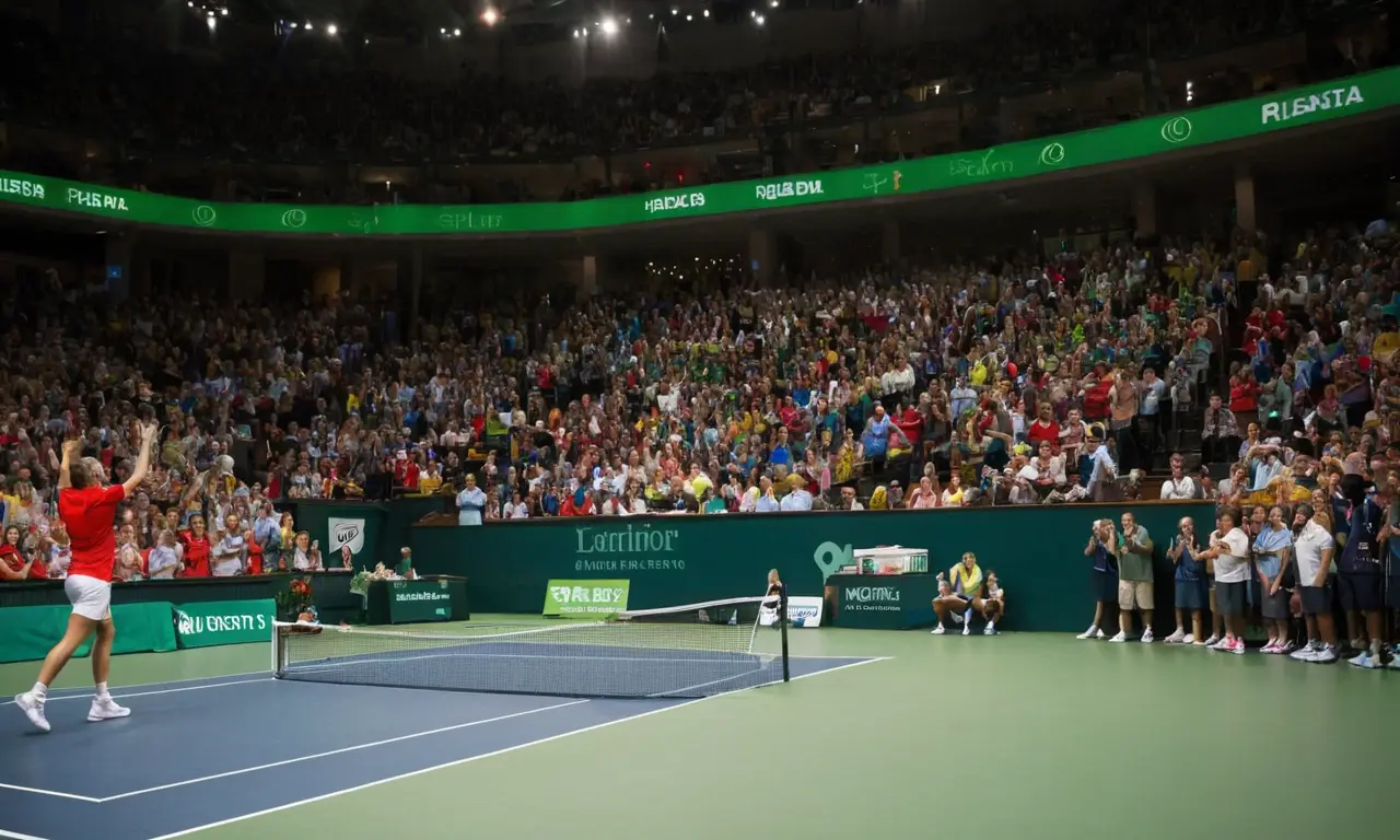 Tennis intense, passion et action dans larène