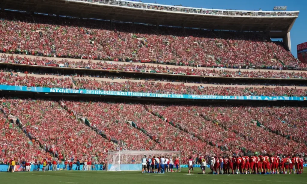 Stade de football vibrant rempli de passion