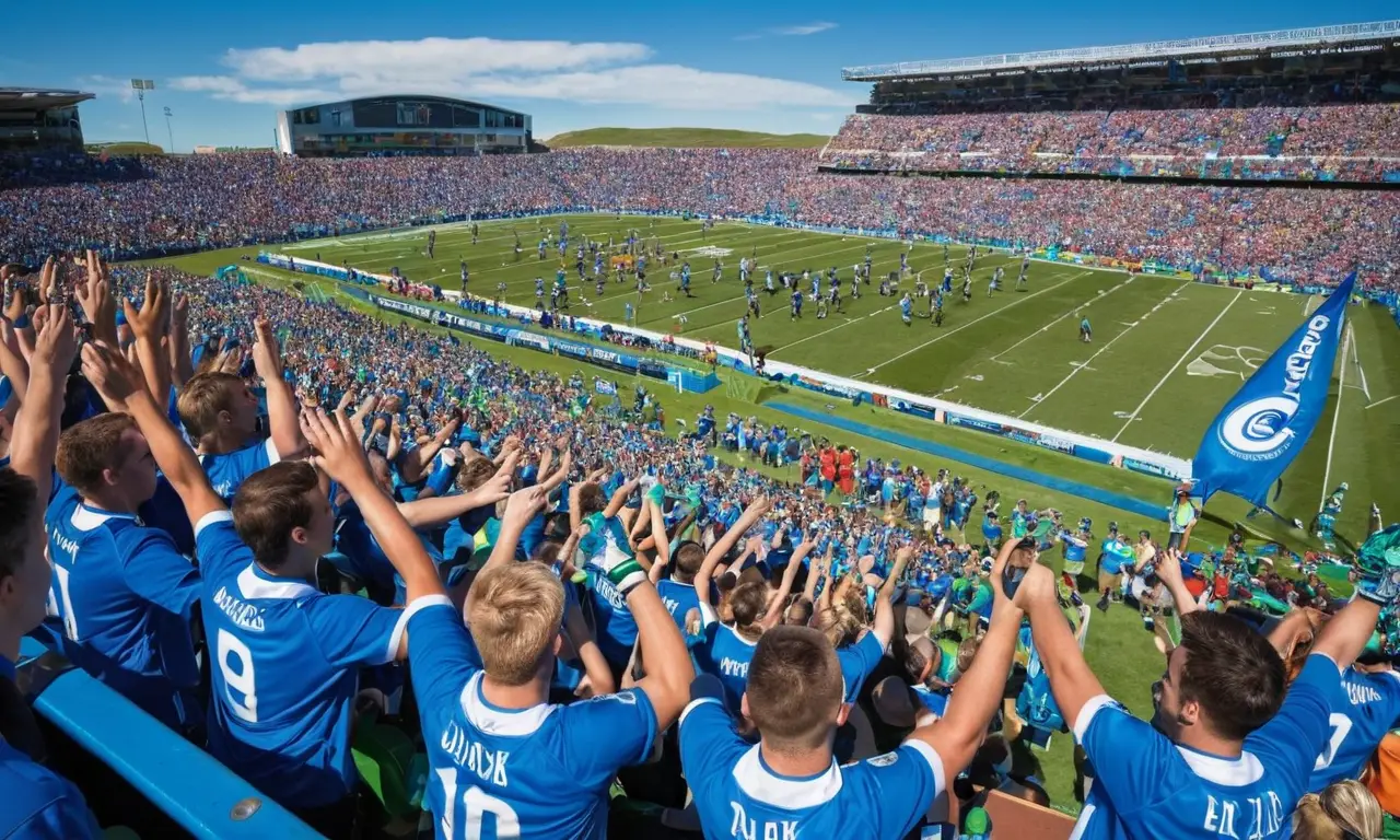 Atmosphère de stade vibrante et dynamique