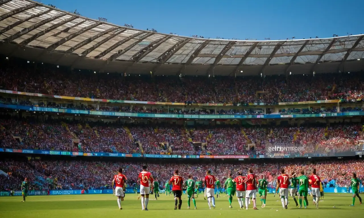 Stade animé, fans passionnés et jeu intense