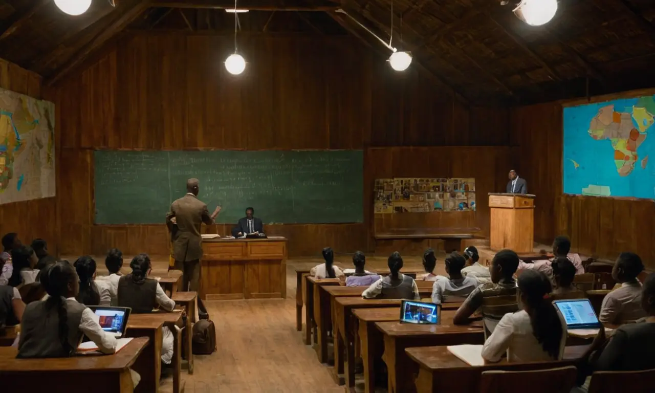Salle de cours animée, apprentissage partagé