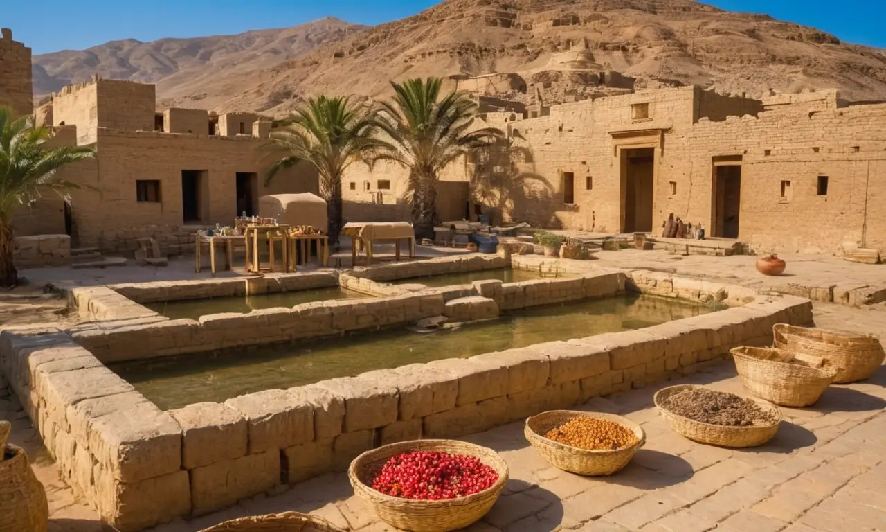 Paysage mésopotamien riche en détails et harmonie