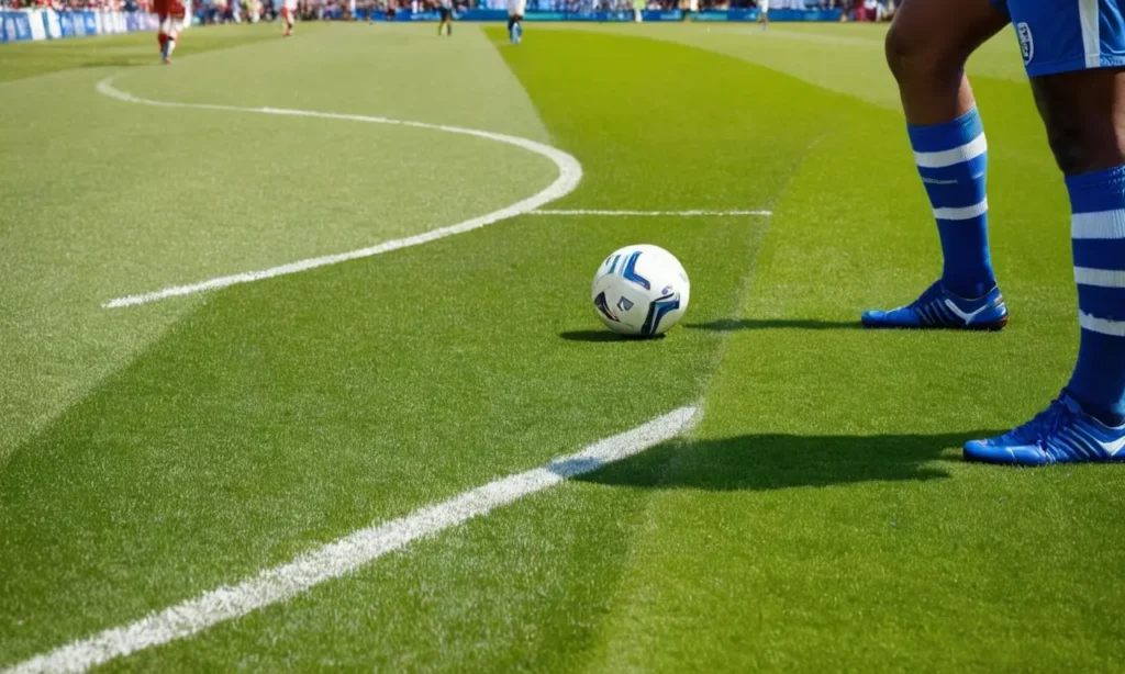 Match de foot vibrant sous un ciel bleu