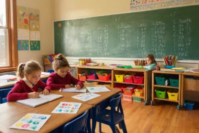 Une salle de classe lumineuse et accueillante