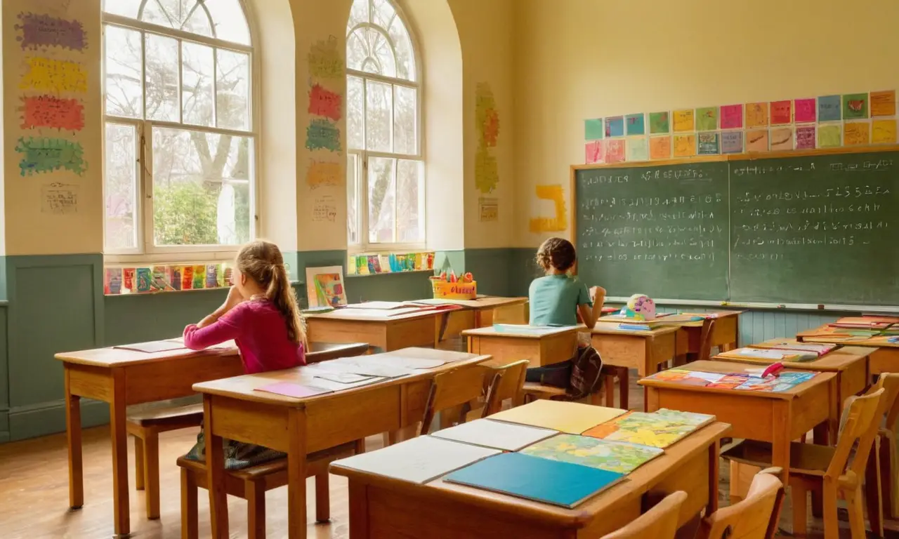 Salle de classe lumineuse et engageante