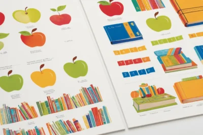 Affiche éducative colorée et attrayante
