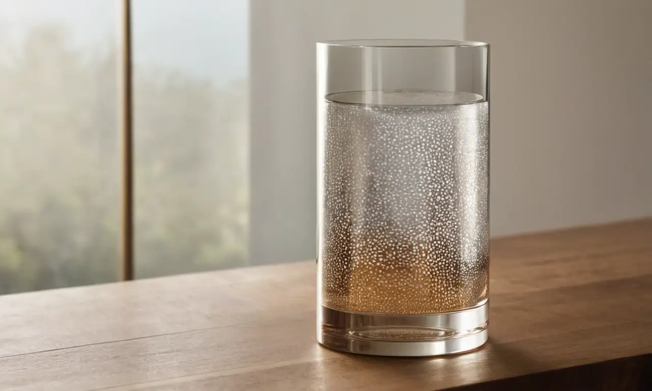 Un cylindre en verre avec un piston
