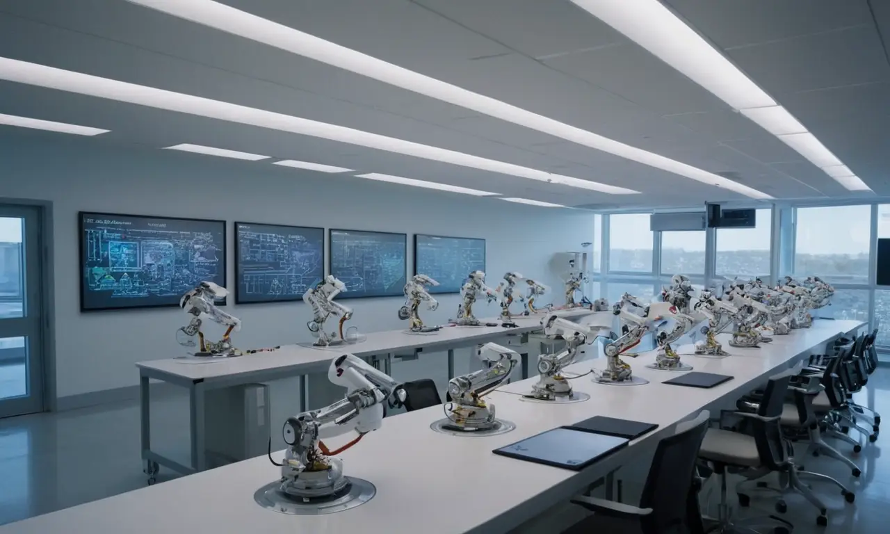 Un laboratoire de robotique moderne et innovant