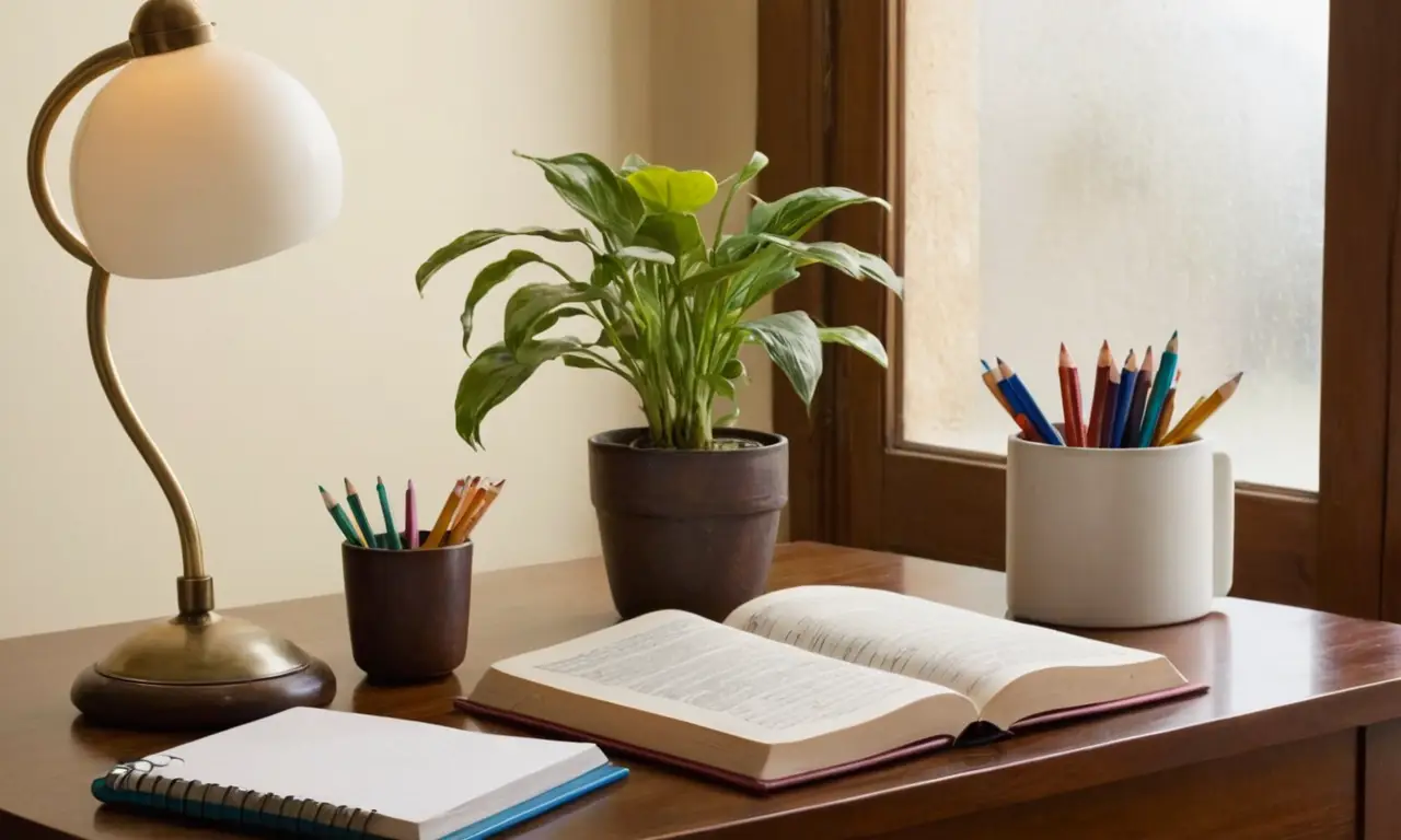 Bureau détude organisé avec ambiance inspirante