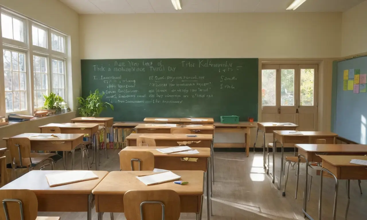 Salle de classe lumineuse et engageante