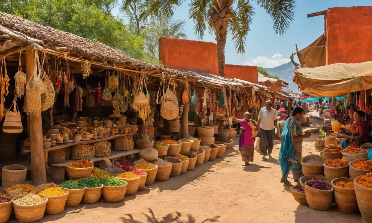 Un marché coloré, animé et culturellement riche