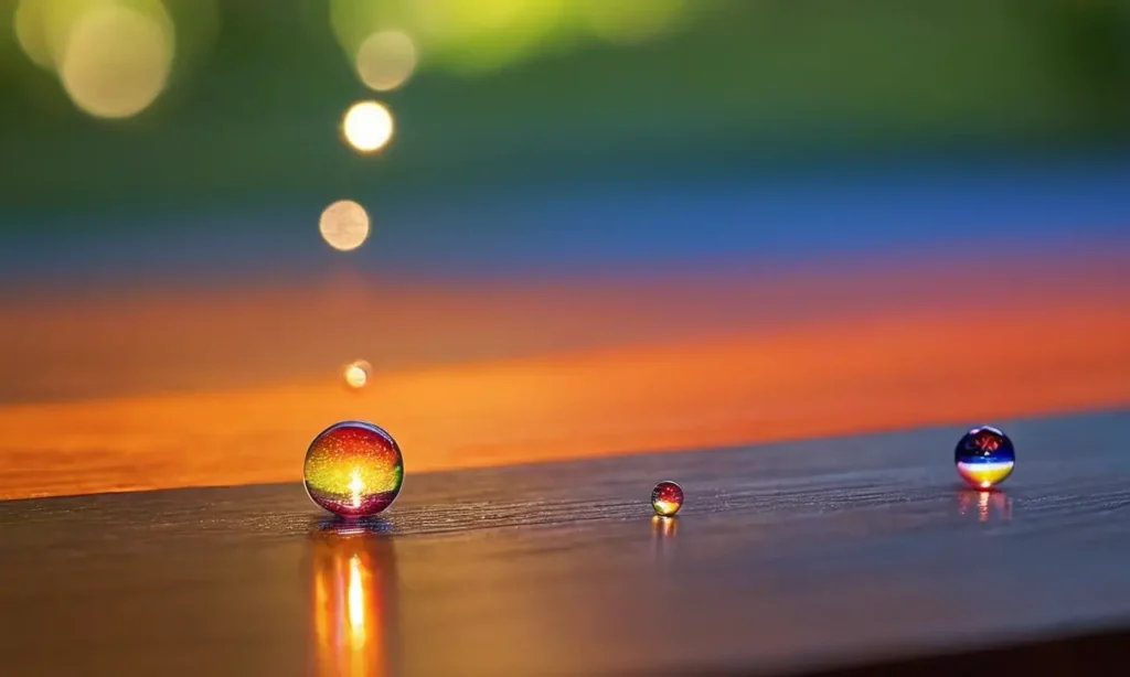 Un mélange vibrant de couleurs et de lumière