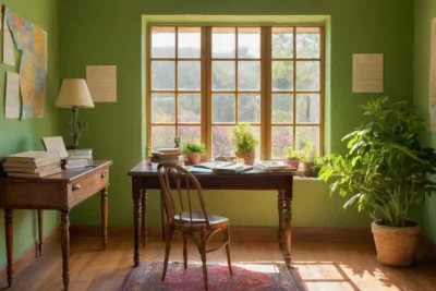 Une chambre détude confortable et inspirante