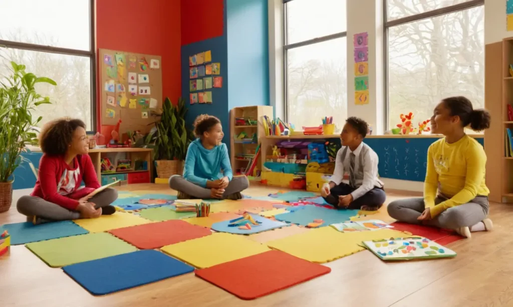 Classe colorée et dynamique pour enfants
