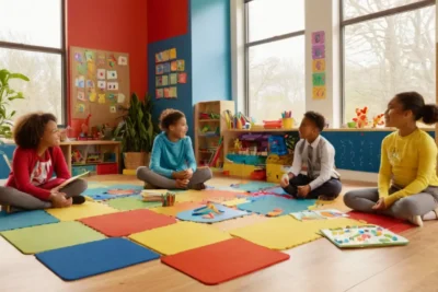 Classe colorée et dynamique pour enfants