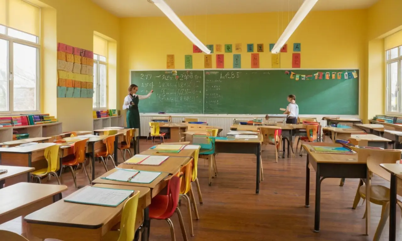 Une salle de classe lumineuse et engagée