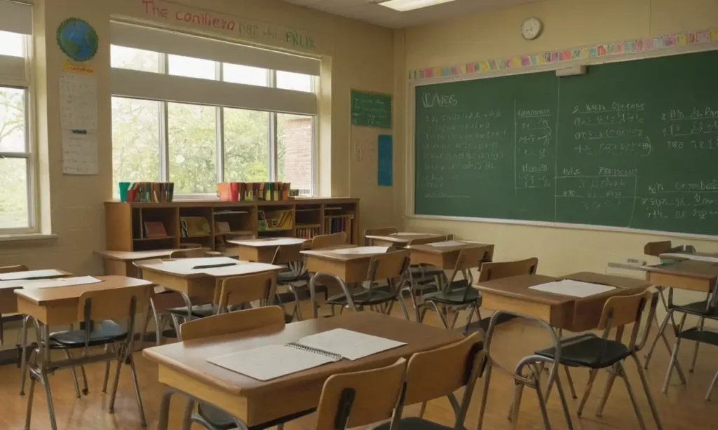 Salle de classe lumineuse et invitante