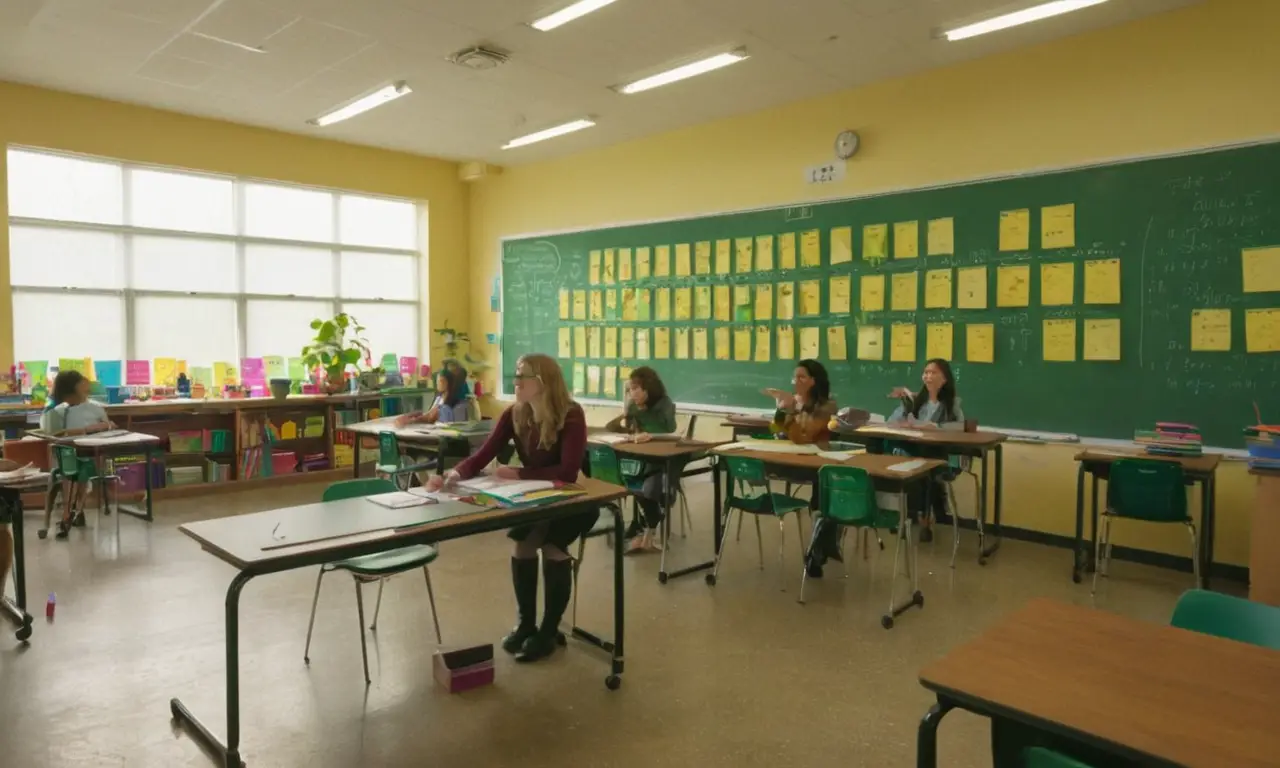 Salle de classe lumineuse et engageante