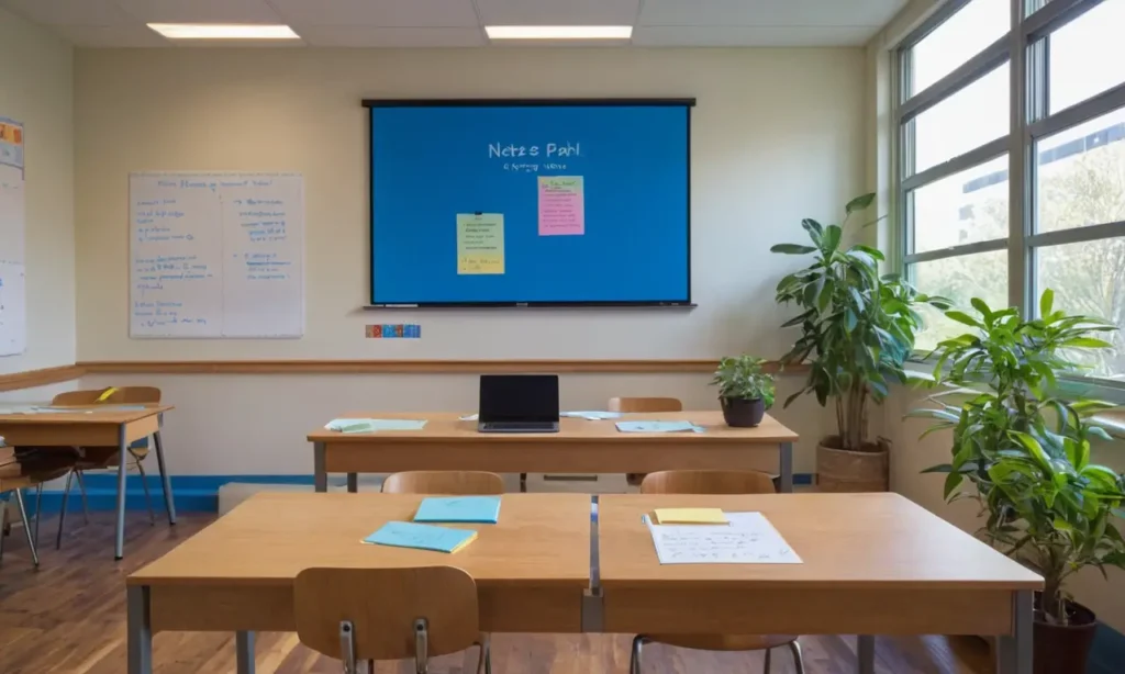 Salle de classe chaleureuse et propice à lapprentissage