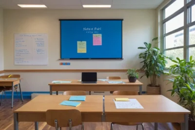 Salle de classe chaleureuse et propice à lapprentissage