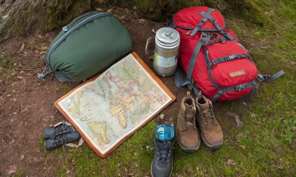 Sac à dos solide dans une nature paisible