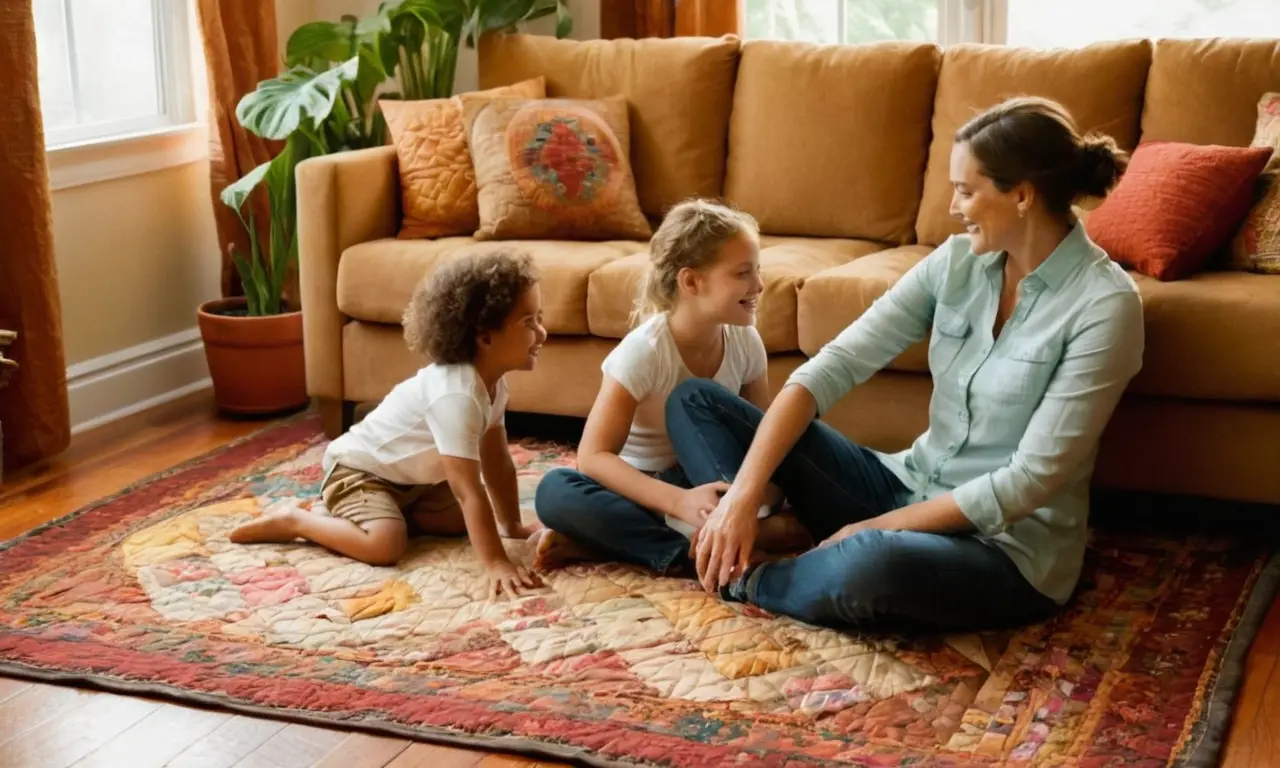 Un salon chaleureux, familial et accueillant