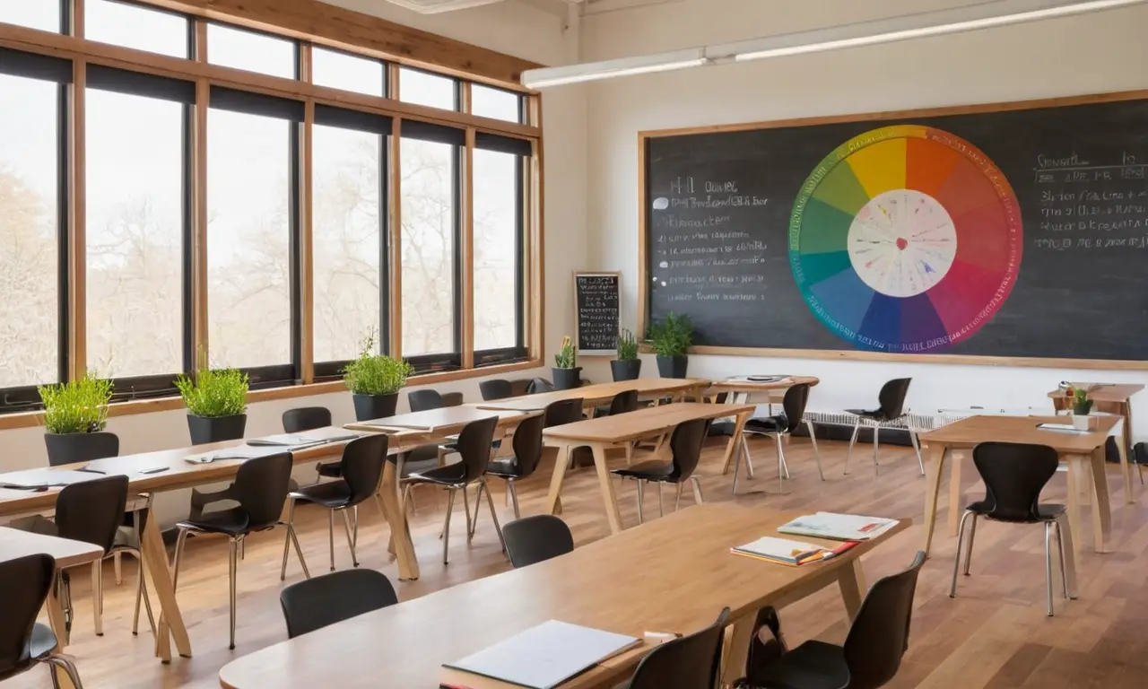 Salle de classe moderne et accueillante