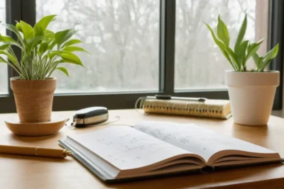 Analyseur de son moderne sur un bureau