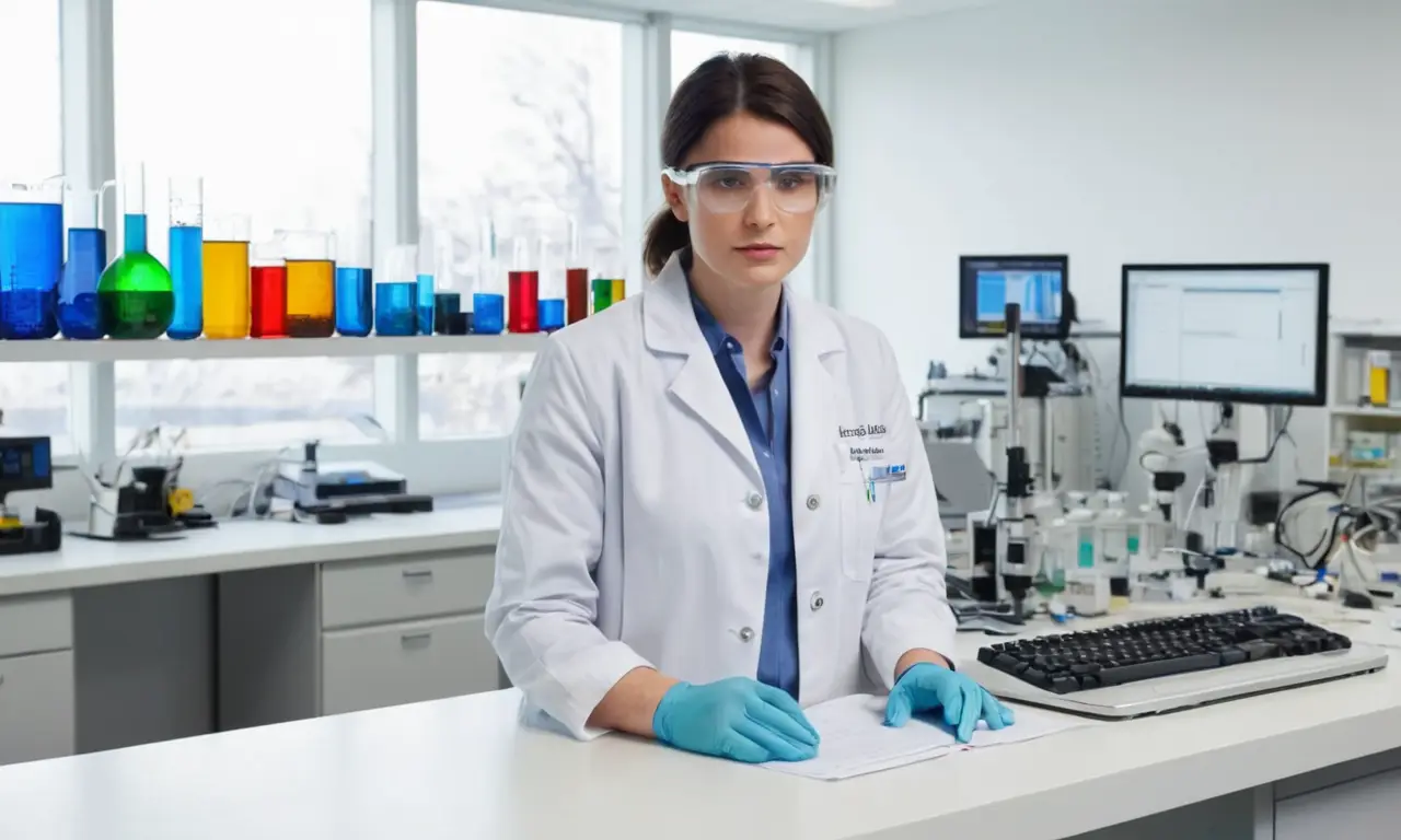 Laboratoire moderne, chercheur, innovation et découverte