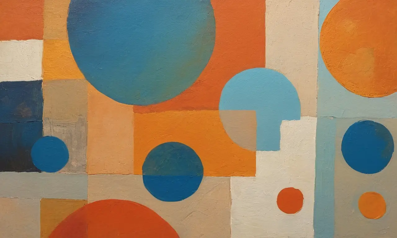 Couleurs vives et formes dynamiques créent émotion