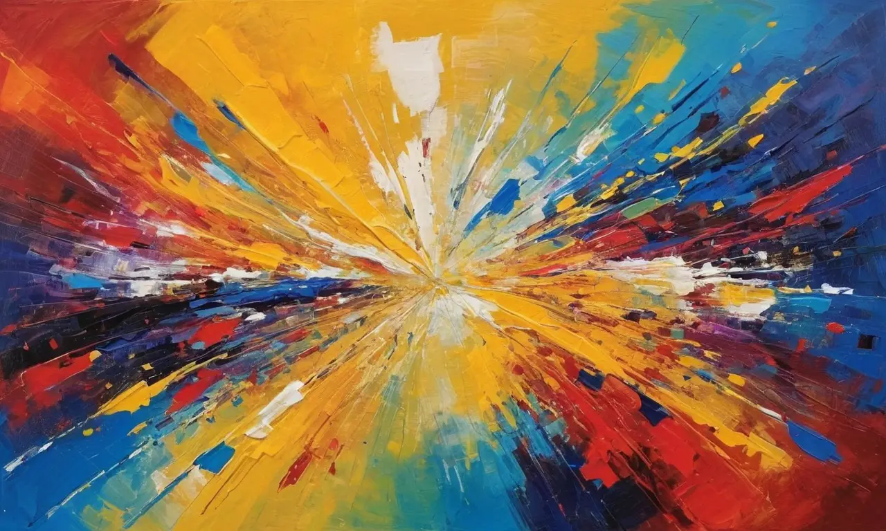 Couleurs vibrantes et mouvement dynamique expressif